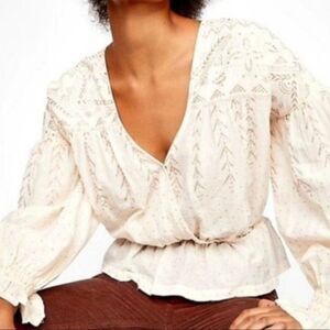 NWT Free People Counting Stars Blouse